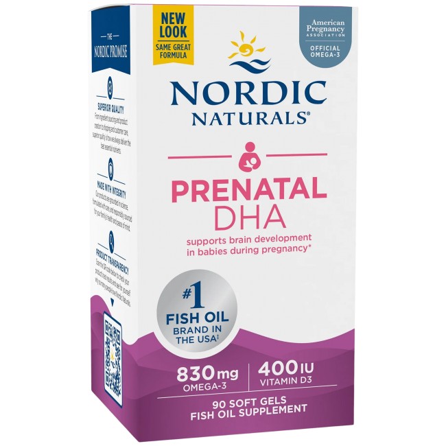 Nordic Naturals Prenatal DHA 830 mg | With 400 IU D3