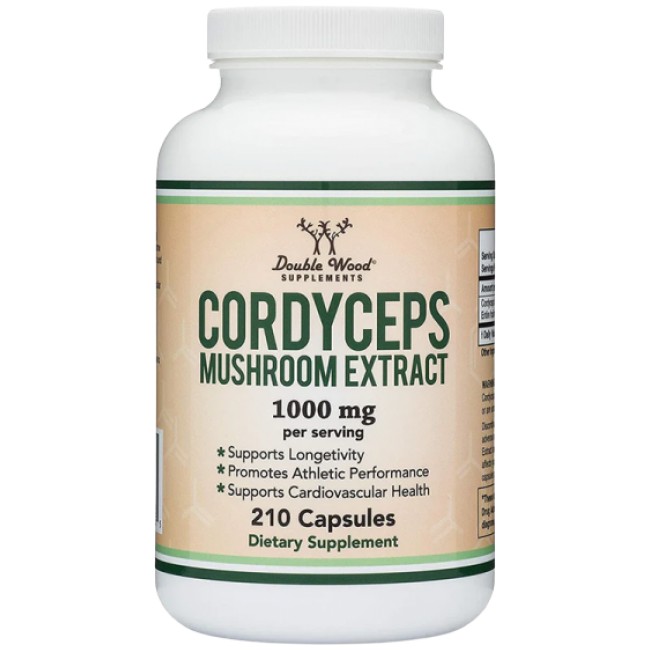 Double Wood Supplements Cordyceps Mushroom Extract 1000 mg