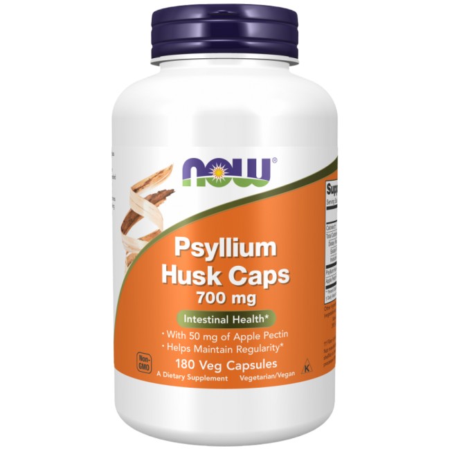 NOW Foods Psyllium Husk 700 mg | with Apple Pectin