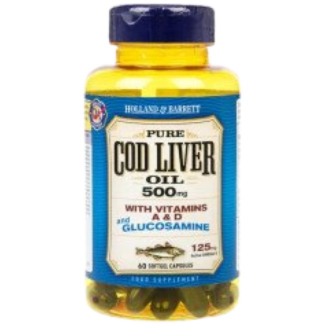 Holland And Barrett Cod Liver Oil 500 mg | With Glucosamine