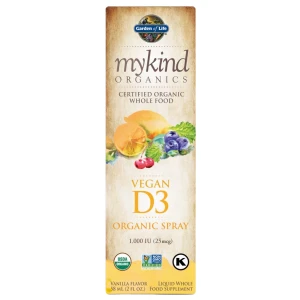 Mykind Organics | Vegan D3 Organic Spray 1000 IU за хранителни режими