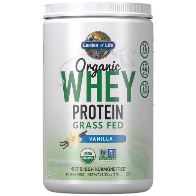 Garden Of Life Organic Whey Protein | Grass Fed