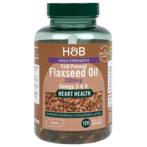 High Strength Cold Pressed | Flaxseed Oil 2000 mg pro diety
