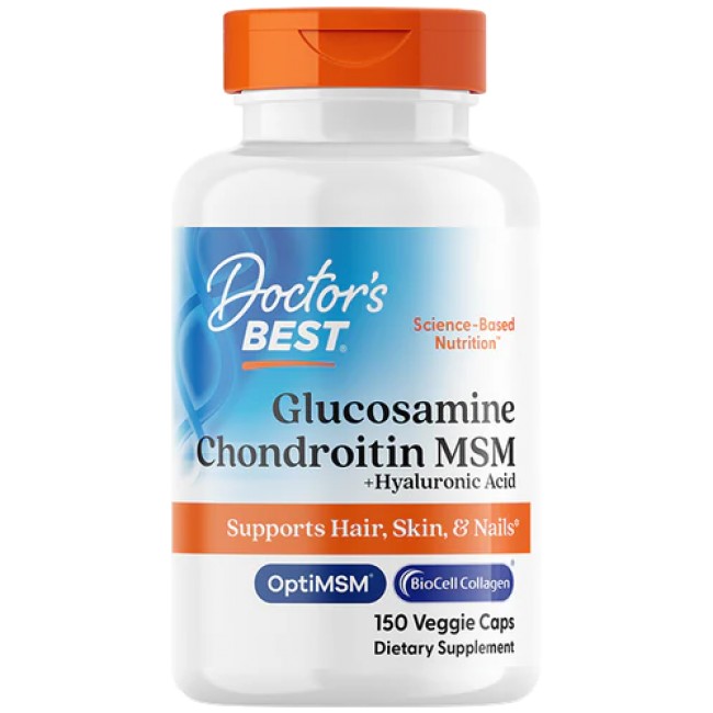 Doctor's Best Glucosamine Chondroitin MSM | With Hyaluronic Acid