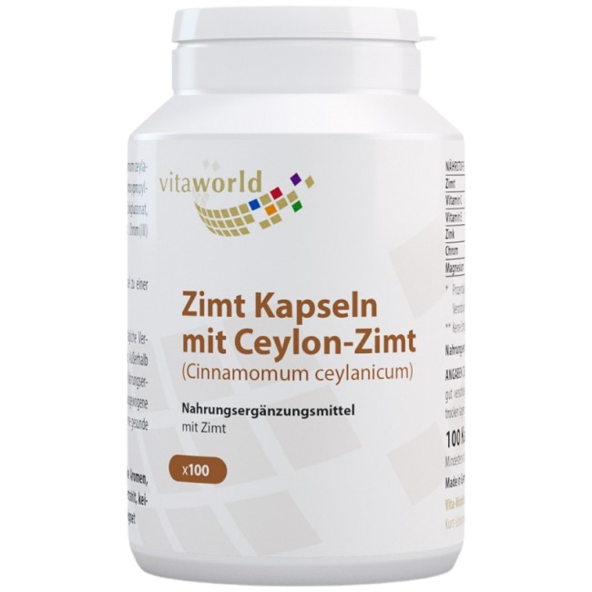 Zimt Kapseln mit Ceylon-Zimt 500 mg от VitaWorld