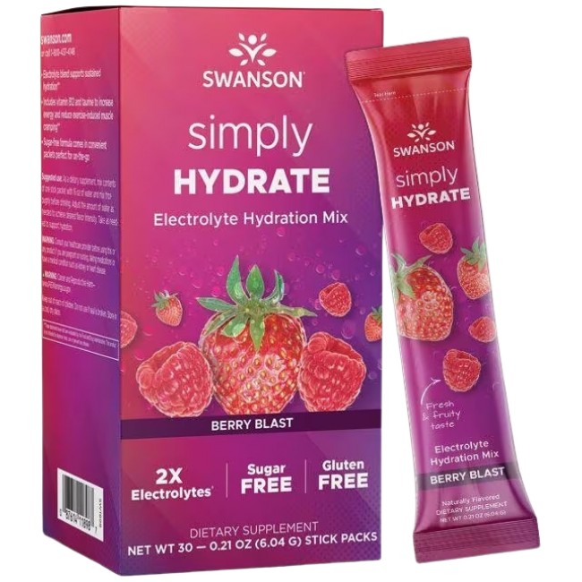 Swanson Simply HYDRATE | Sugar Free Electrolyte Hydration Mix