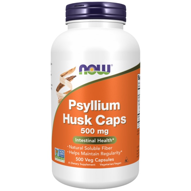NOW Foods Psyllium Husk Caps 500 mg