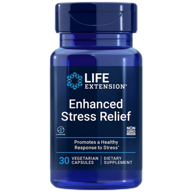 Life Extension Enhanced Stress Relief | with Lemon Balm &amp; L-Theanine