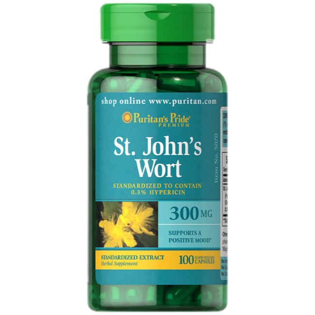 St. John's Wort Standardized Extract 300 mg от Puritan's Pride