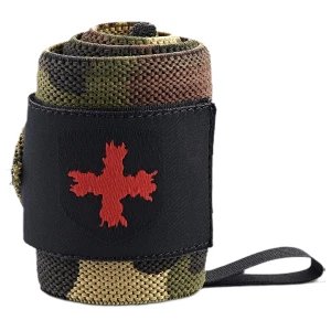 Накитници с палец / Wristwraps / Red Line - Green Camo за хранителни режими