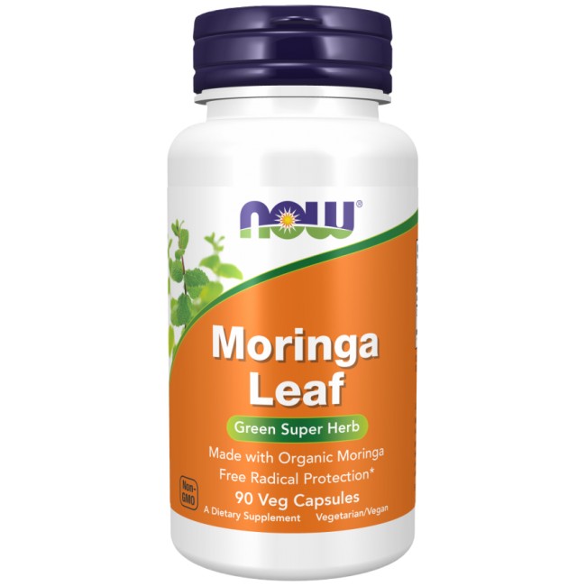 Moringa Leaf 400 mg от NOW Foods