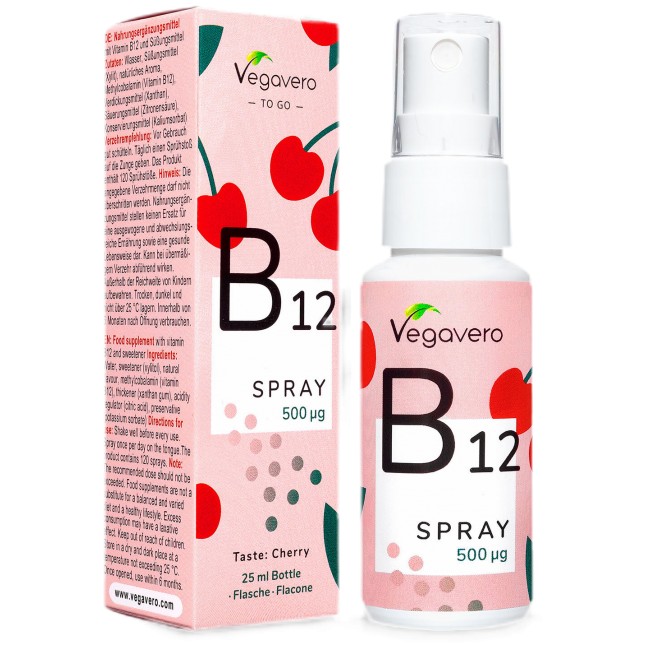 В12 Spray 500 mcg | as Methylcobalamin от Vegavero