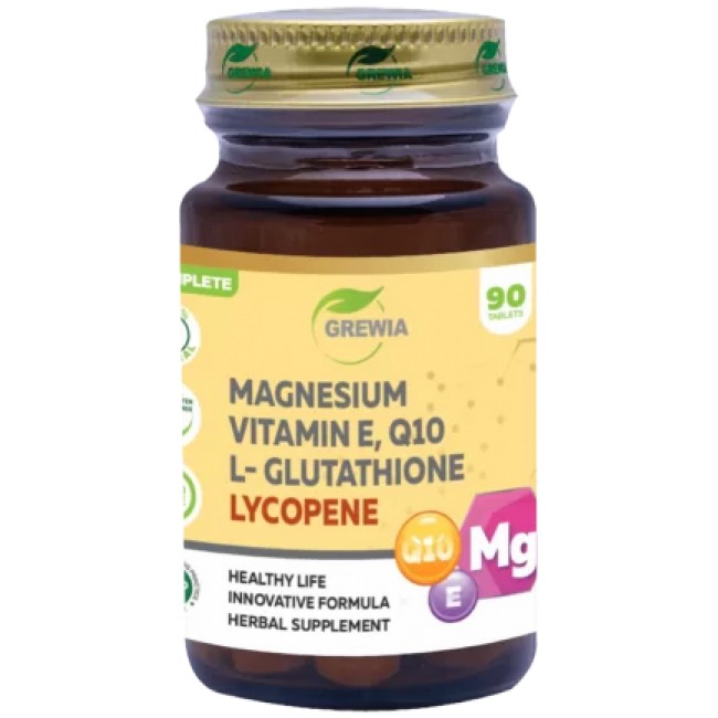 Grewia Magnesium, Vitamin E, Q10, L-Glutathione &amp; Lycopene
