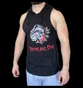 Потник Growling Dog с качулка - Черен / Tank Top Growling Dog with Hoodie - Black за хранителни режими