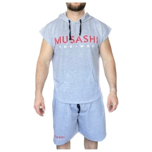 Komplet kratkih hlača i top s kapuljačom - Siva / Tank Top Hoodie and Shorts Set - Grey pro diety
