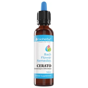 Drops Bach Flower Remedies Cerato | Ceratostigma Willmottiana за хранителни режими