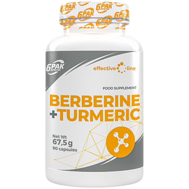 6PAK Nutrition Berberine + Turmeric