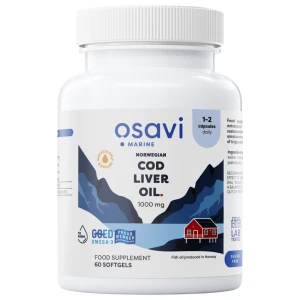 Norwegian Cod Liver Oil 1000 mg | Lemon Flavored за хранителни режими