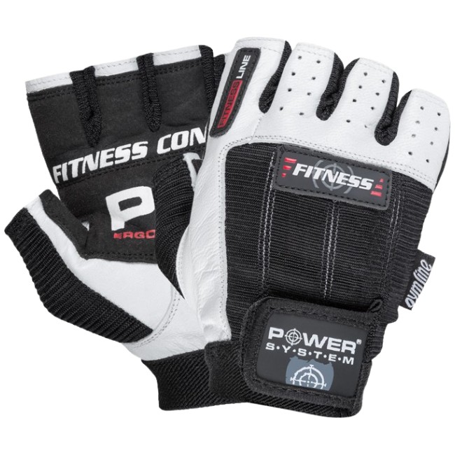 Power System Weightlifting Gloves White/Black