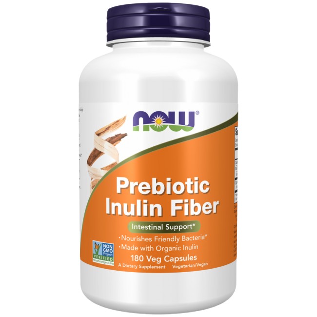 NOW Foods Prebiotic Inulin Fiber FOS