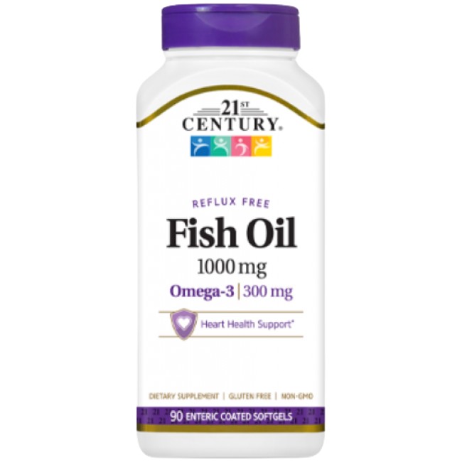 Fish Oil 1000 mg Reflux Free от 21st Century