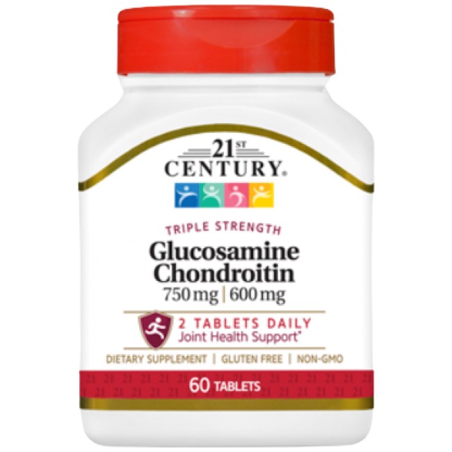 21st Century Glucosamine Chondroitin 750 mg / 600 mg - Triple Strength