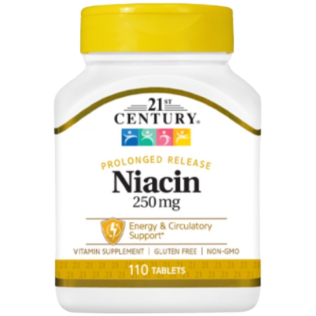 21st Century Niacin 250 mg Prolonged Release