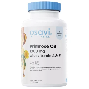 Primrose Oil 1800 mg | with Vitamin A &amp; E за хранителни режими