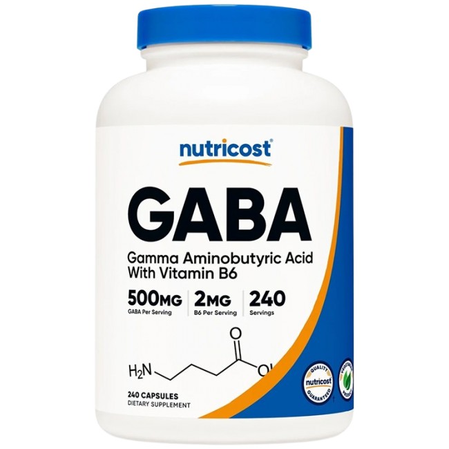 Nutricost GABA 500 mg + B6 2 mg
