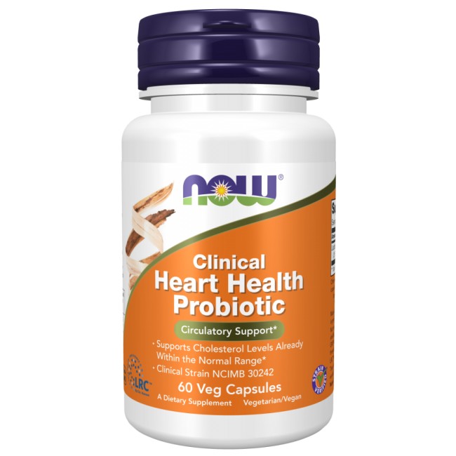 NOW Foods Clinical Heart Health Probiotic | Lactobacillus reuteri LRC™ 2.5 Billion