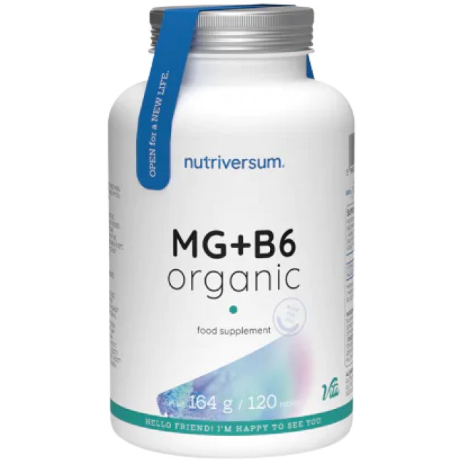 MG + B6 | Organic Magnesium + Vitamin B6 от Nutriversum