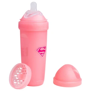 Double Anti-Colic Baby Bottle 340 ml / Supergirl за хранителни режими