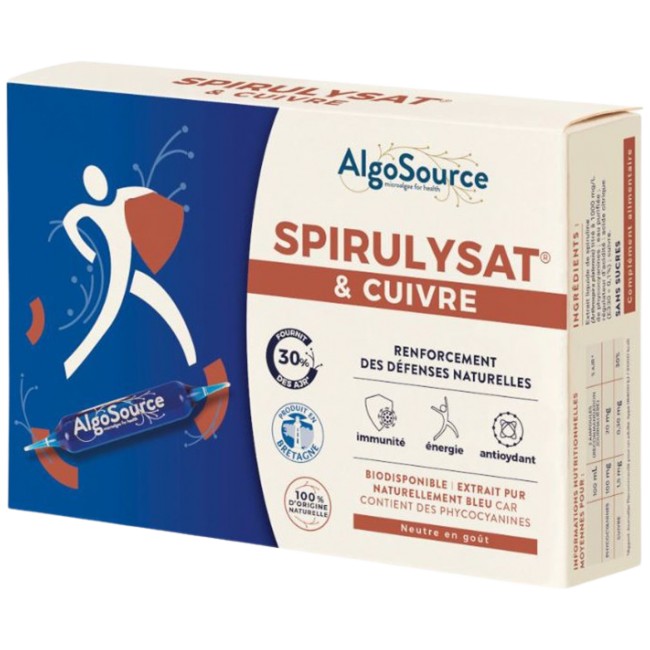 AlgoSource Spirulisat® | Phycocianin + Copper Spirulina Concentrate