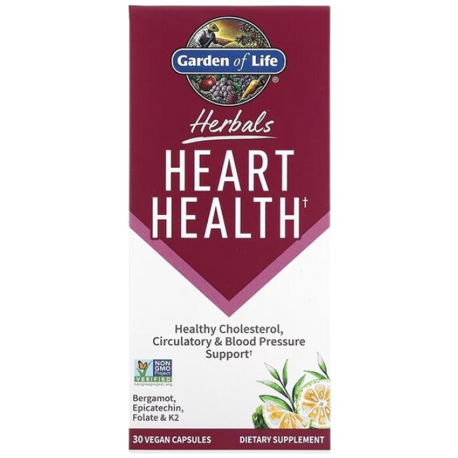 Herbals Heart Health | with Bergamot &amp; K2 от Garden Of Life