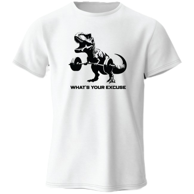 T-Shirt T-Rex | What's Your Excuse от FITNESS 1