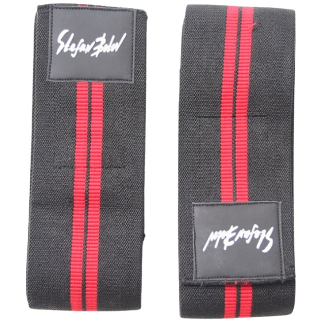Stefan Botev Knee Wraps - Black / Red
