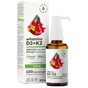 Vitamin D3 + K2 Vegan Drops pro diety