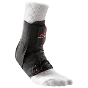 Олекотена наглезенка - Черна | Lace-Up Ankle Support Brace With Straps 195 - Black за хранителни режими