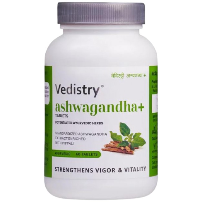 Charak Ashwagandha+ Tablets | Vedistry Series