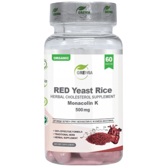 Grewia Red Yeast Rice Monacolin K &amp; Folic acid