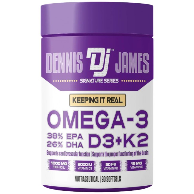 Dennis James Signature Series Omega-3 + D3 + K2 | with 38% EPA &amp; 26% DHA