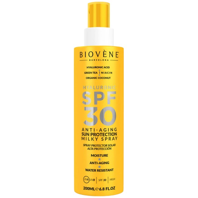 Biovene Barcelona HYALURONIC SPF 30 Anti-Aging Sun Protection Milky Spray