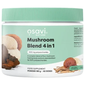 Mushroom Blend 4 in 1 | Lion's Mane, Cordyceps, Reishi &amp; Chaga за хранителни режими