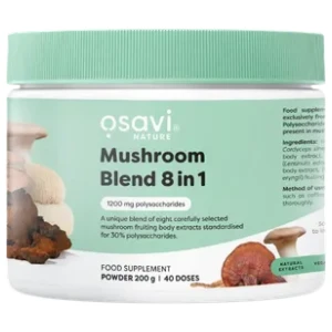 Mushroom Blend 8 in 1 | Lion's Mane, Cordyceps, Reishi, Chaga, Maitake &amp; Shiitake за хранителни режими