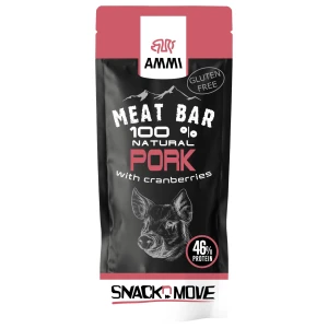 100% Natural Pork Meat Bar with Cranberries pro diety