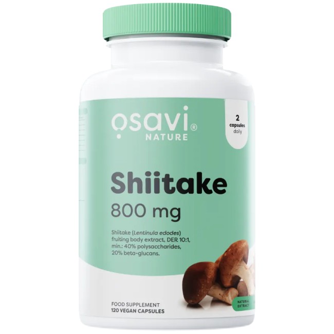 Osavi Shiitake 800 mg | Minimum 20% Beta-Glucans