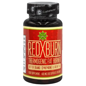 Red X Burn - Thermogenic Fat Burner 400 mg | Extrakt z hořkého pomeranče a zeleného čaje pro diety