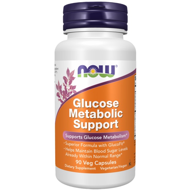 NOW Foods Glucose Metabolic Support | with Banaba, Gymnema, Alpha Lipoic Acid &amp; ChromeMate®