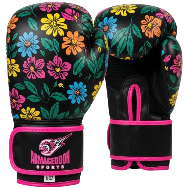 Armageddon Sports Boxing Gloves for Women - Flower