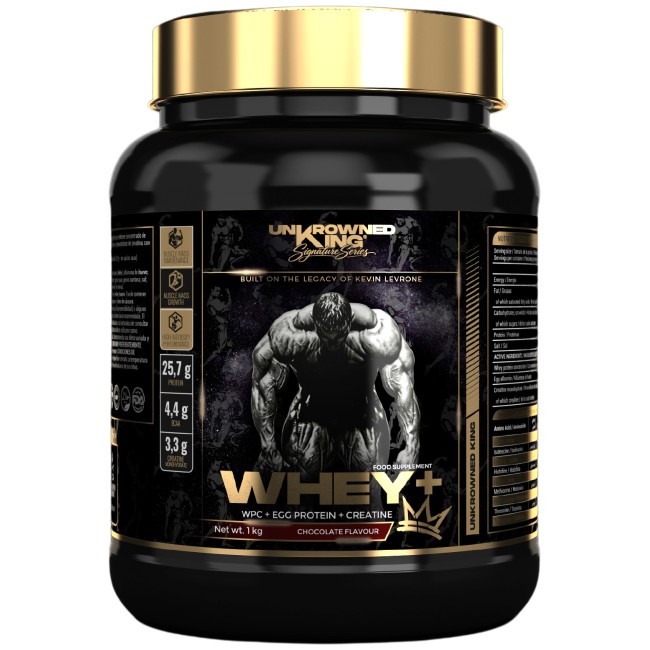 Uncrowned King by Kevin Levrone Whey+ Protein | with Whey Concentrate, Egg Protein & Creatine